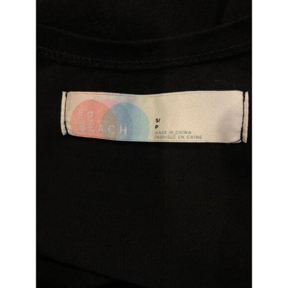 FREE PEOPLE Jenny Minidress black cotton open back dress size S - Picture 6 of 6